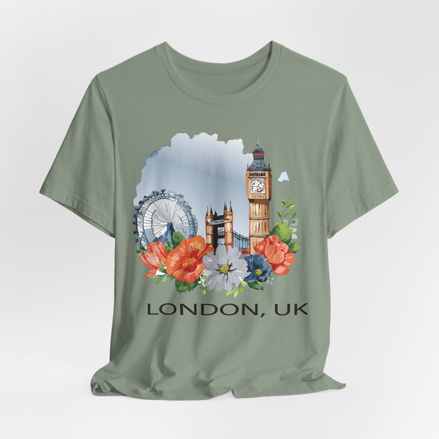 London Shirt, Travel T-Shirt, Tourist Shirts, Tee Shirt with Travel Prints 4